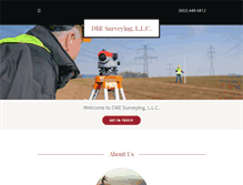 Tablet Screenshot of dbesurveying.com